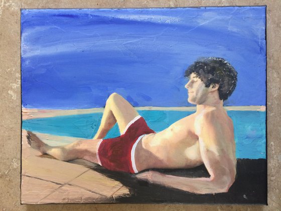 Man Relaxing in the Sun