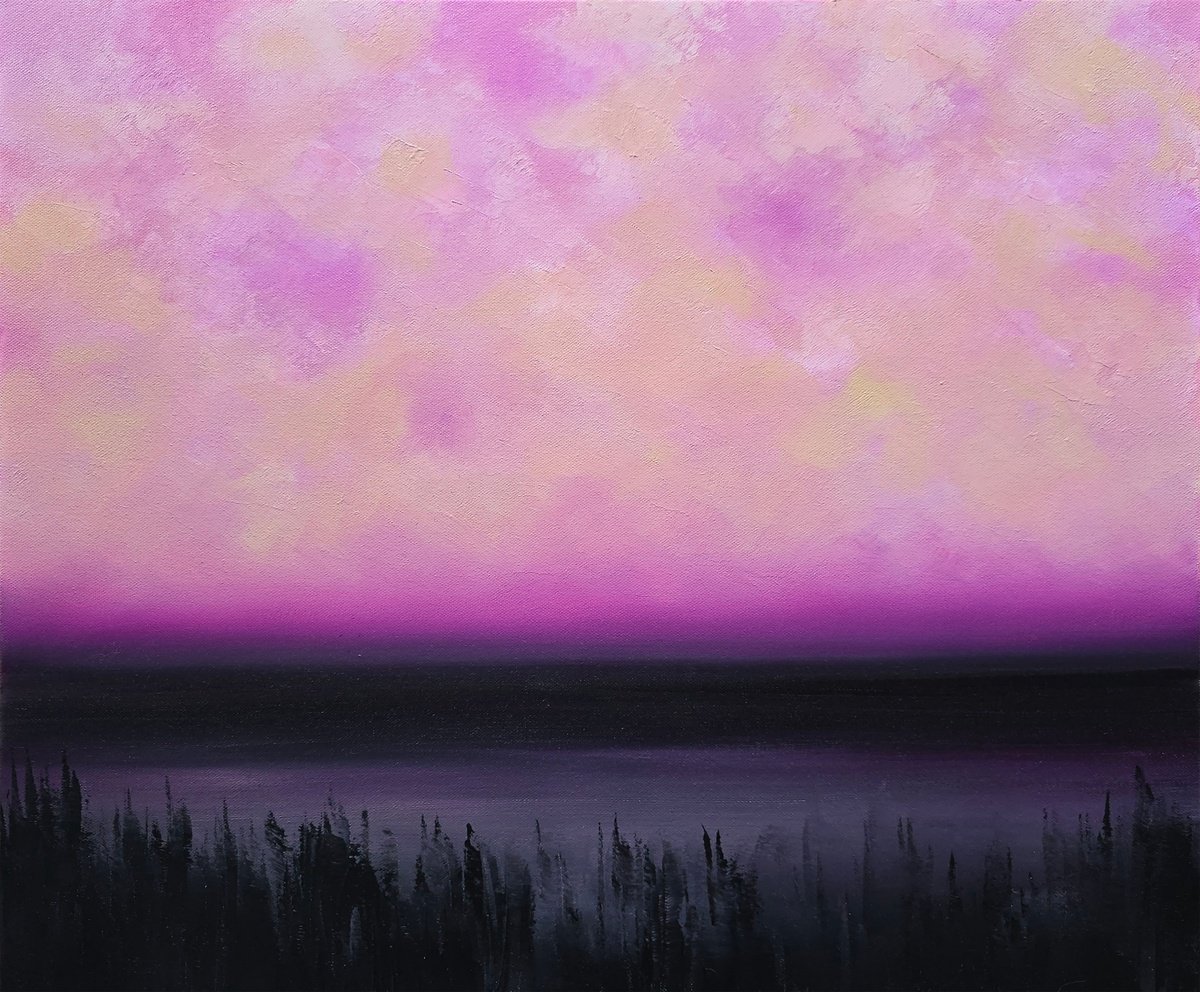 Impressionistic Landscape Oil Painting By Faith Patterson, 24 X 20, Lost In Moments, Original Artwork