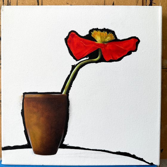 Ikebana: Poppy