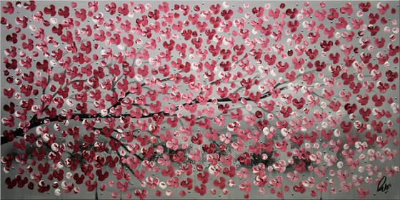 Just a Branch - Abstract - Acrylic Painting - Framed Painting - Wall Art - Flower Painting - Ready to Hang