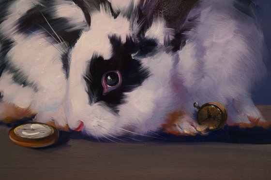 "Rabbit and clock"