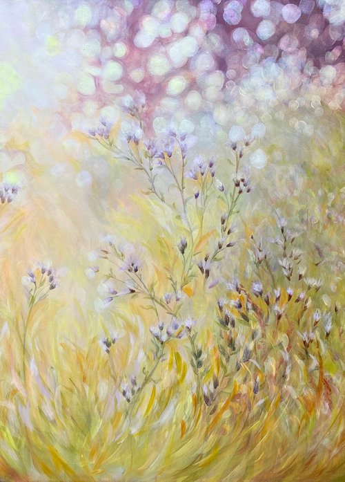'Endings...Beginnings' -Wild Meadow painting by Anita Nowinska