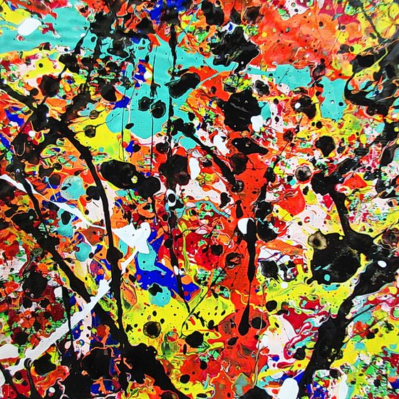 VIVID SYDNEY 2024,  Pollock inspired, framed