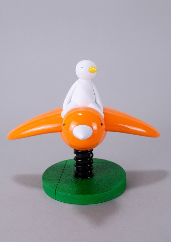 I Believe I Can't Fly - White & Orange