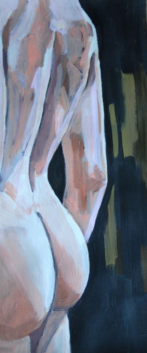 Male Nude / 51 X 36 cm by Alexandra Djokic