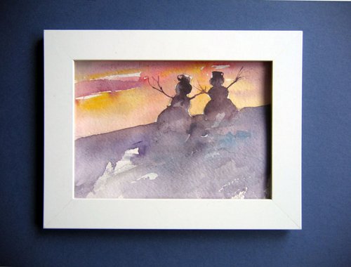 love at first sunset by Goran Žigolić Watercolors