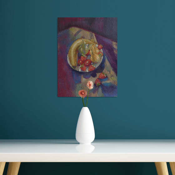 Still life with bananas (40x30cm, oil on canvas)