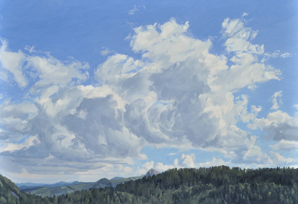 Clouds, Mezenc mountain range by ANNE BAUDEQUIN