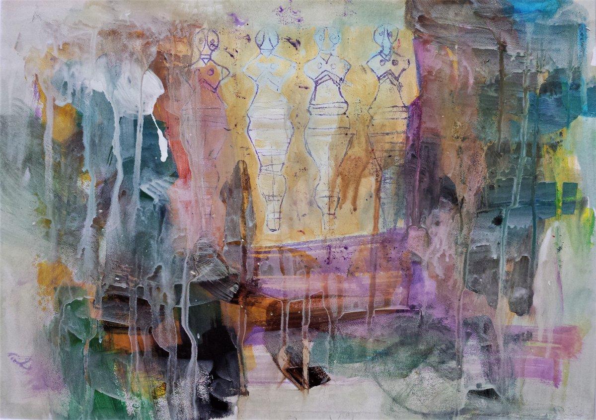 Gates Of Steles I By Florina Breazu, 16 X 12, Artwork For Sale On Artfinder