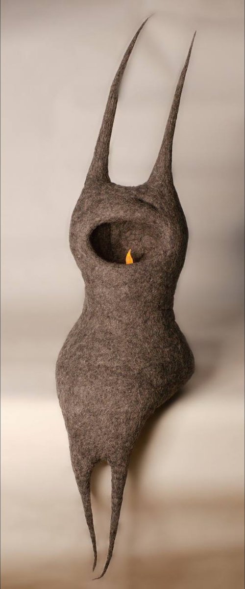 Night Chatterbox Candlestick by Ksenia Shinkovskaya