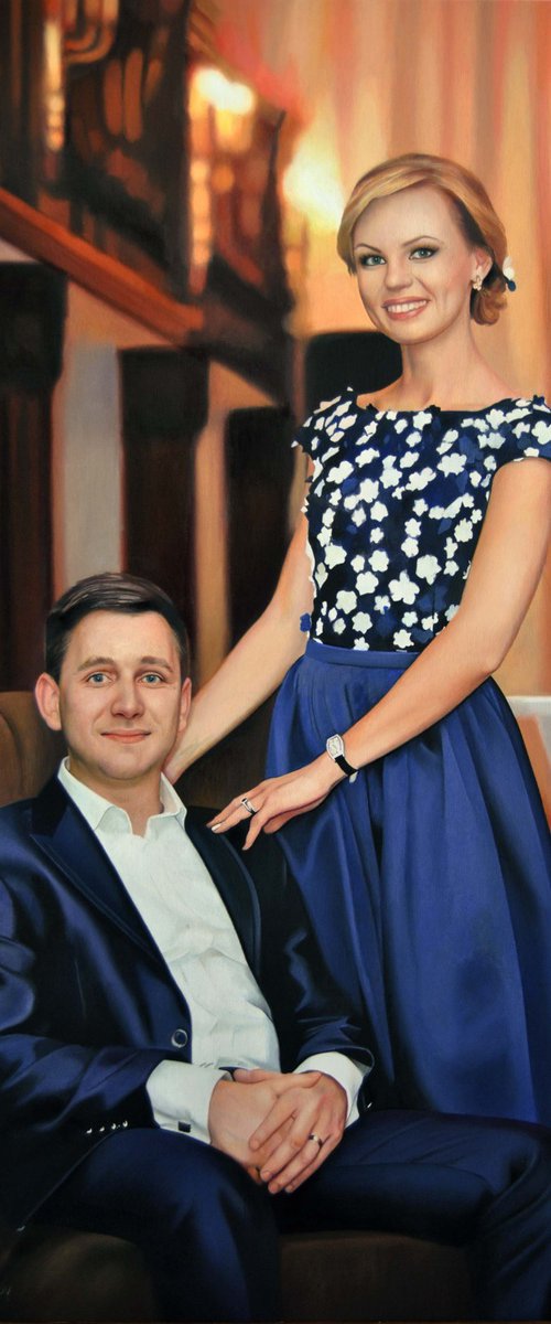 Family portrait, Portrait from photo by Valeri Tsvetkov