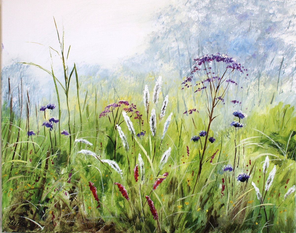 Expressive Oil Painting , A Still, Misty Morning By Rod Bere, 20 X 16, Artwork For Sale On Artfinder