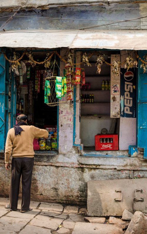 The Micro-Shops of India V (100x66cm) Signed Limited Edition by Serge Horta