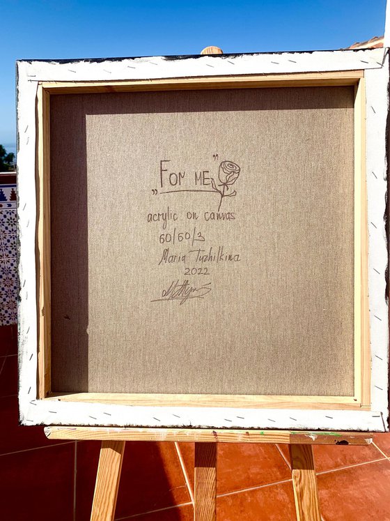 SCARLET CRYSTAL ROSE ON BLACK