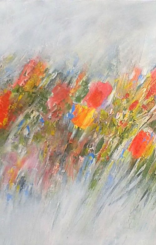Windswept Tulips IV by Jan Rippingham