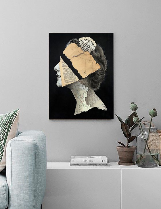 Fragmented Queen Victorian Memory Portrait