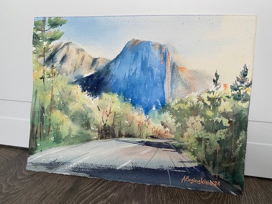 El Capitan - original watercolor landscape