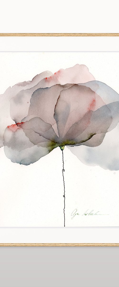 Silky Silver flower by Olga Kölsch