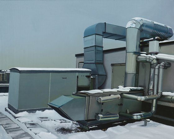 Machine on the roof