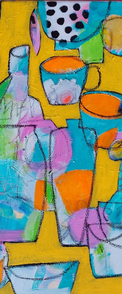 Still Life on Yellow IV by Jan Rippingham