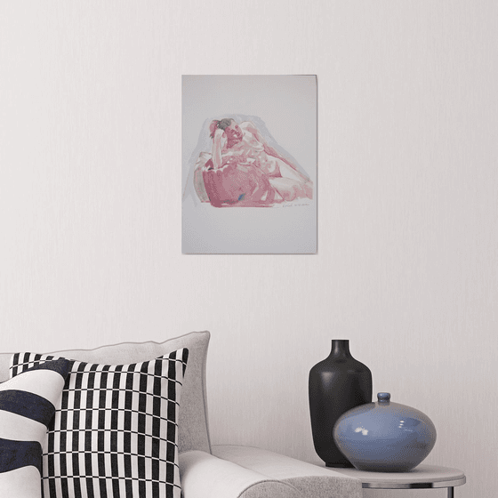 Seated female nude
