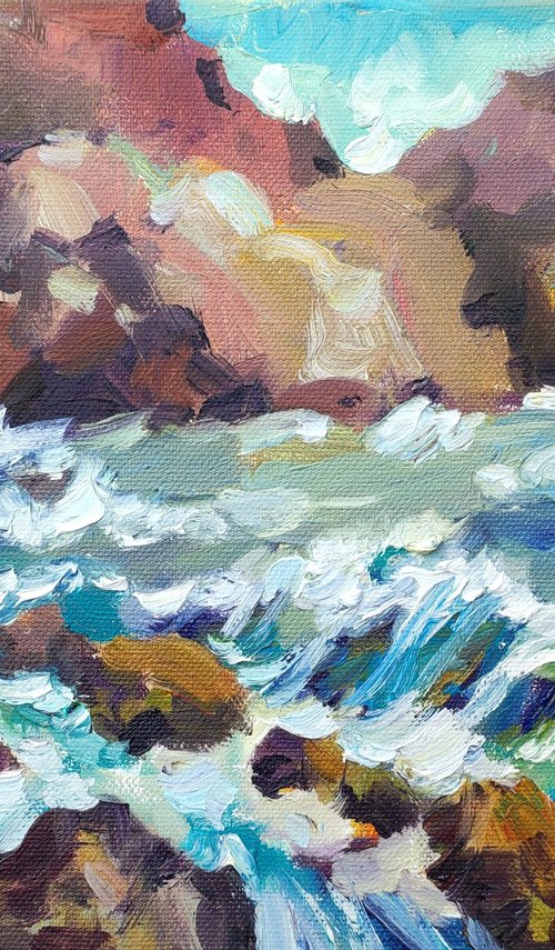 Coastal Waves by Natalia Miasnikova