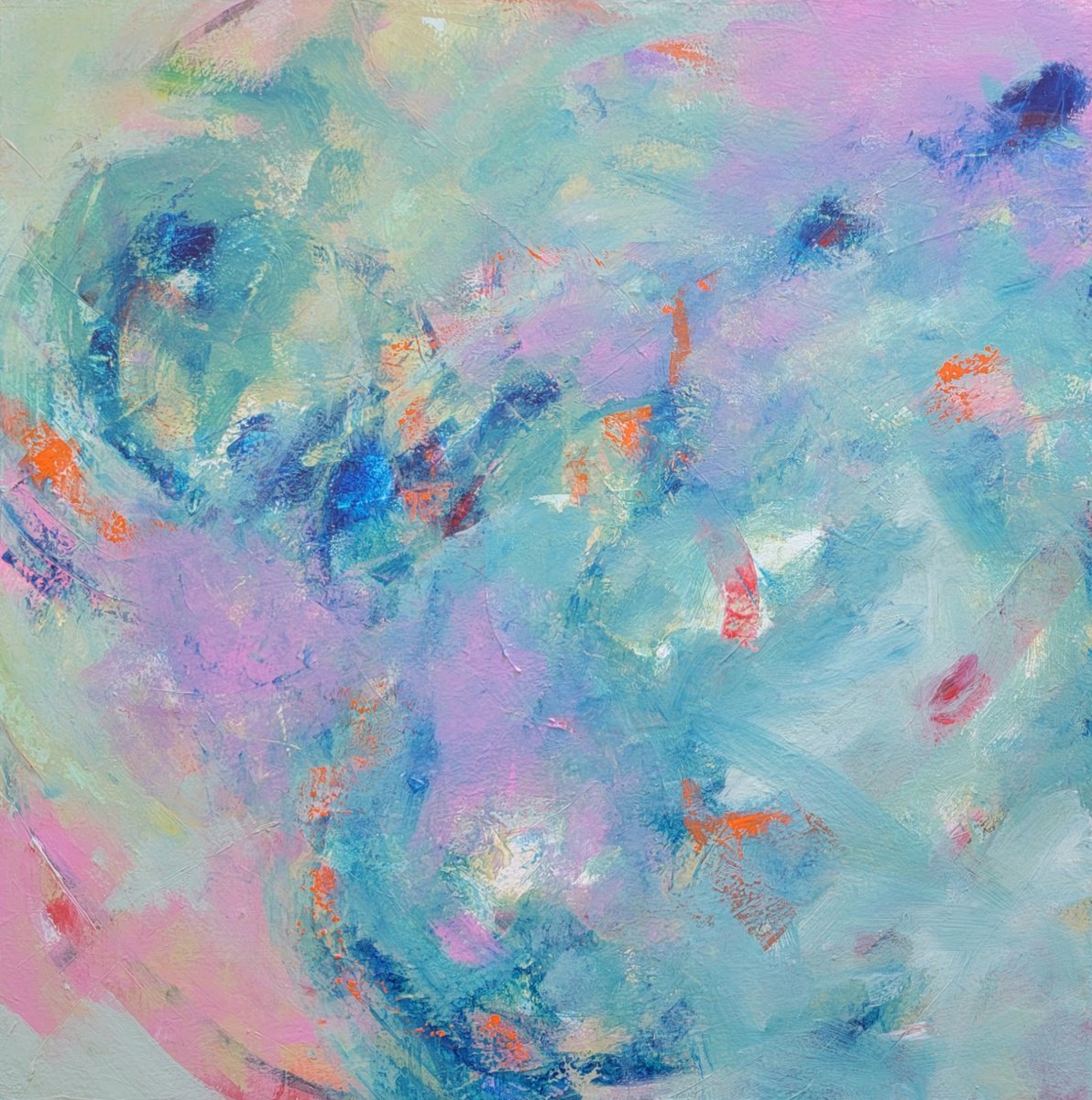 Abstract Acrylic Painting By Faith Patterson, 30 X 30, Resilience Drifting, Original Artwork