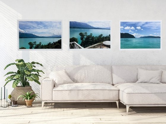 Lac du Bourget Triptych. Limited Edition
