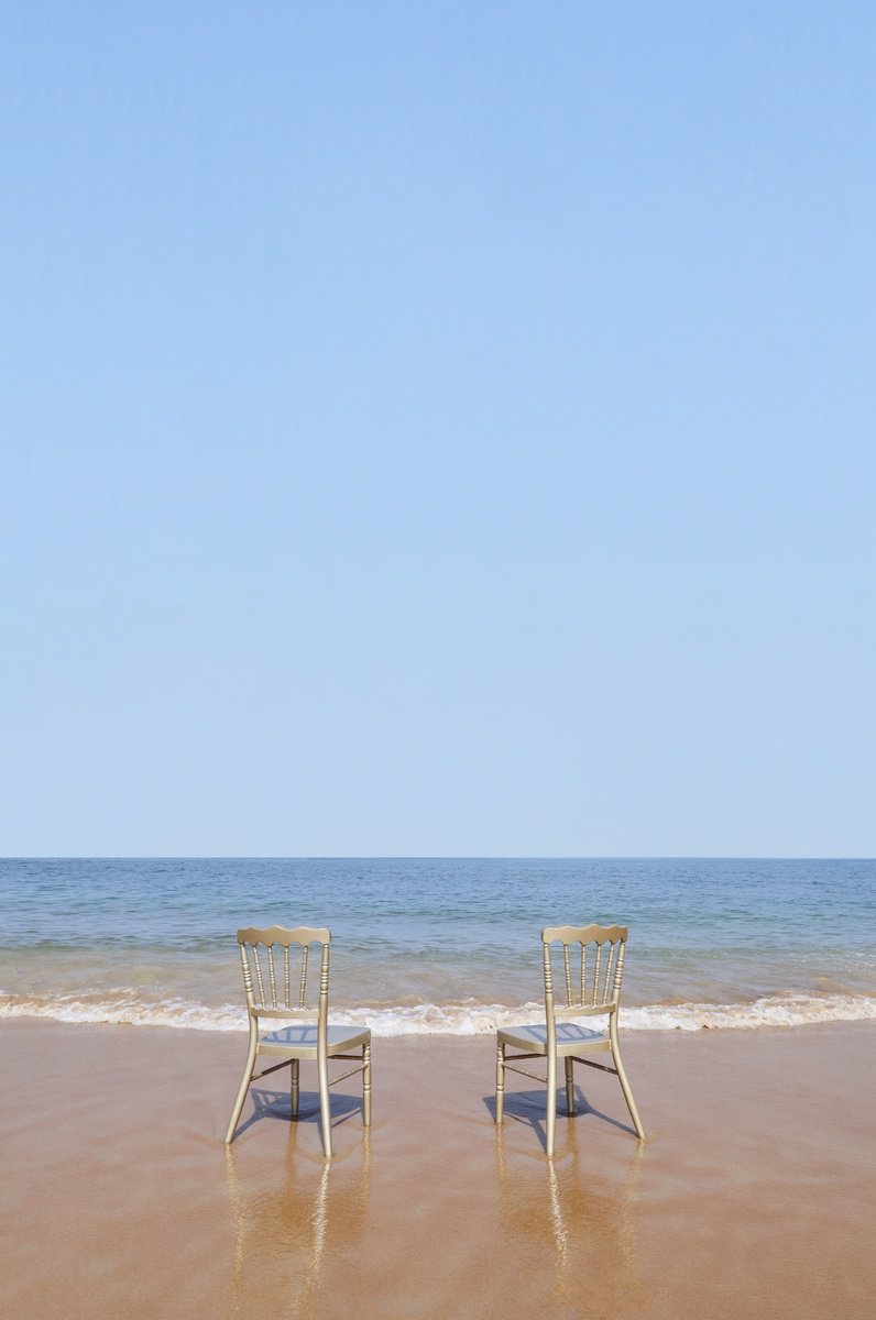 Photorealistic Photograph , Golden Chairs By Marcus Cederberg, 20 X 28, Artwork For Sale On Artfinder