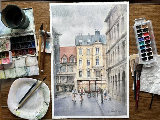 Rainy day in Ljubljana