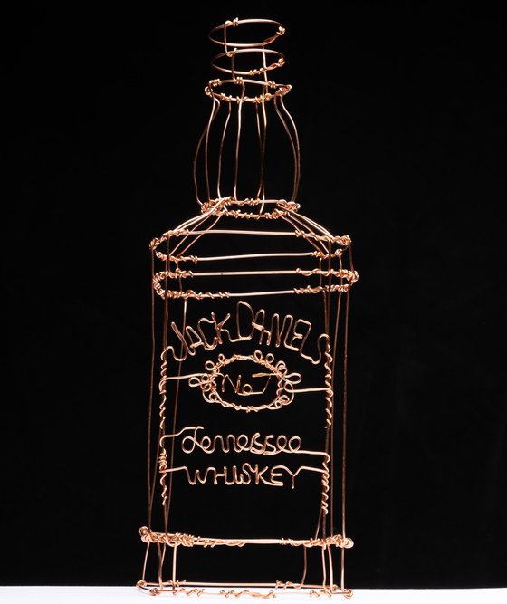 Jack Daniels Wire Sculpture