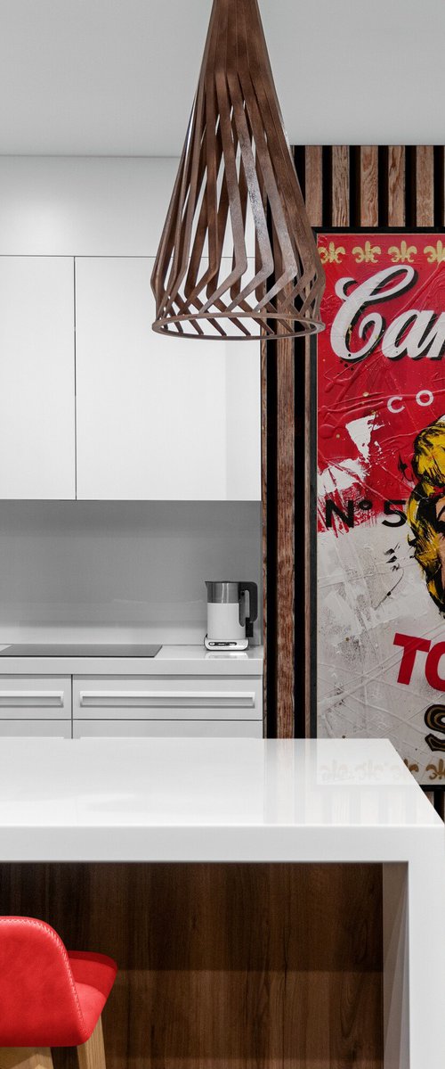 Marilyns 5th Soup 140cm x 100cm Textured Urban Pop Art by Franko
