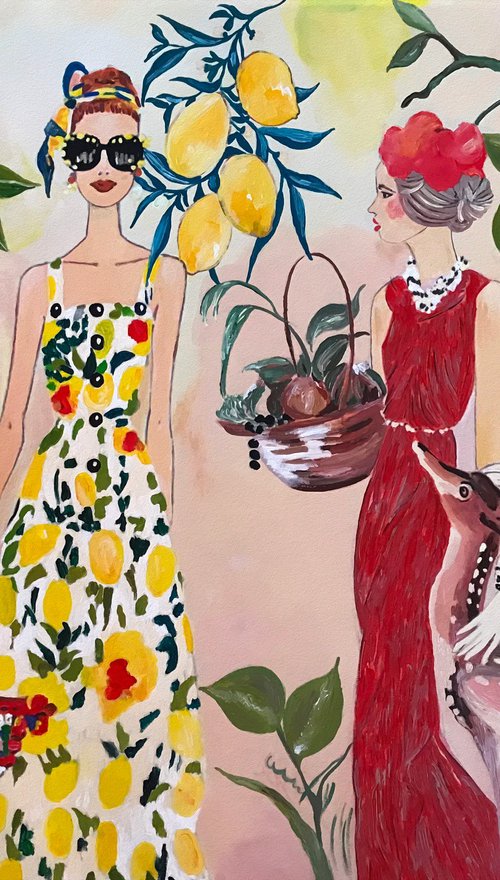 Amalfi Garden-Vintage by Artemisia
