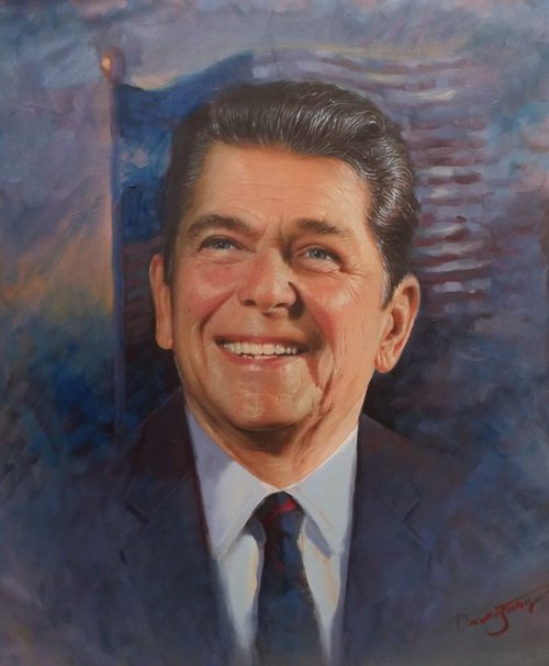 President Ronald Reagan,,,,,,,,,,,,,,,, by David Jang