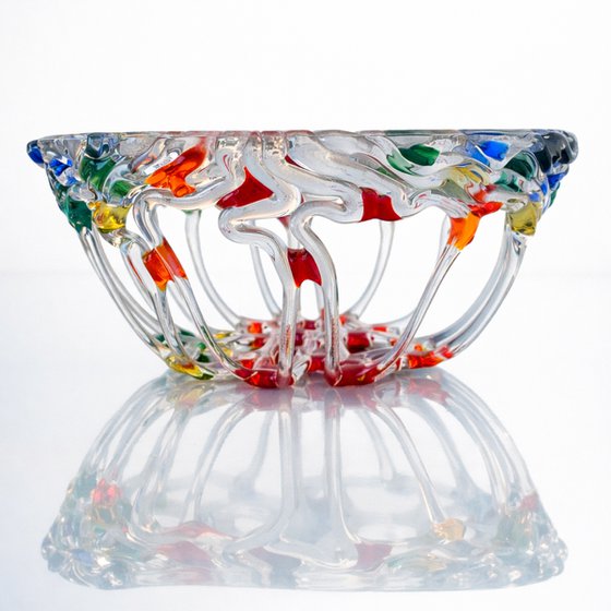 Confetti Fused Glass Bowl