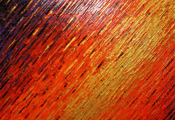 Gold red purple knife texture