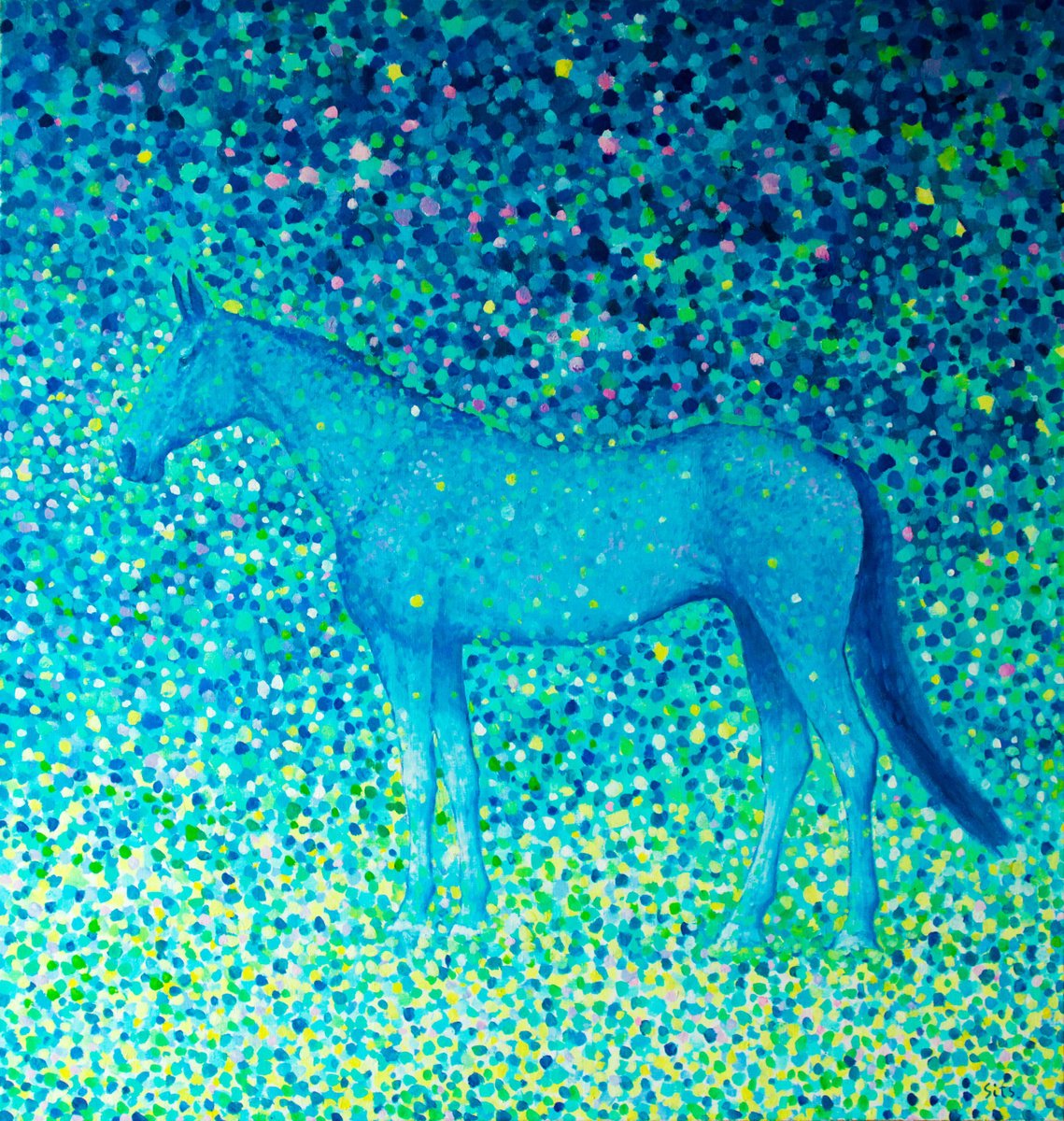 Blue light. Horse series. by Andrei Sitsko