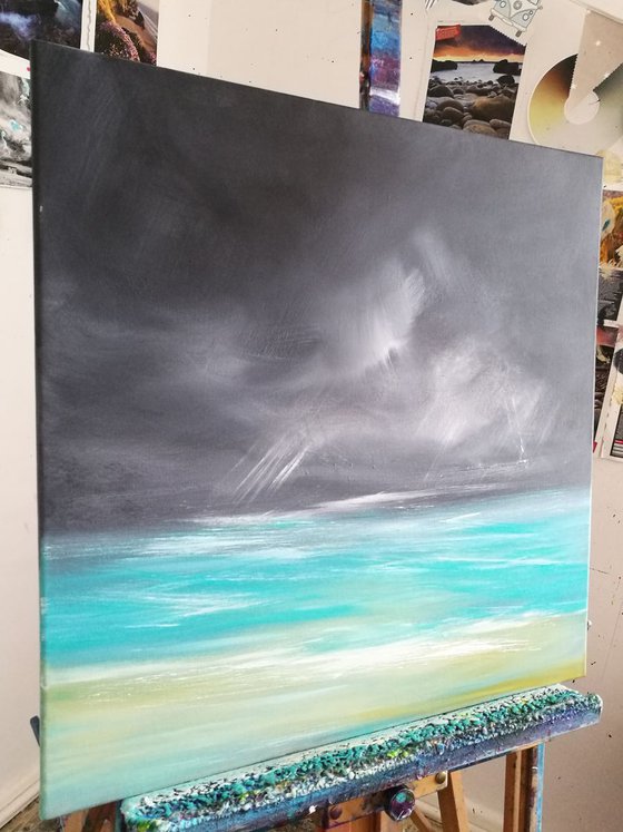 Tempestuous Teal (Seascape)