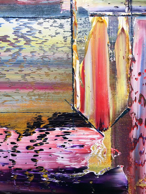 "Fair And Balanced" - FREE USA SHIPPING + Save As A Series - Original PMS Abstract Diptych Oil Paintings On Canvas - 32" x 20"