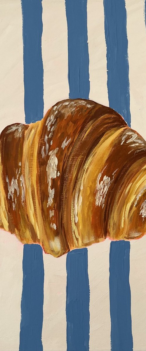 Vintage Striped Croissant by Dal Kaur