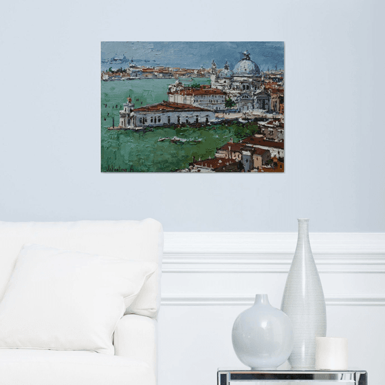 Italian landscape. Venice- Original impasto landscape painting