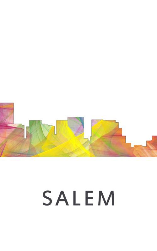 Salem Oregon Skyline WB1 by Marlene Watson