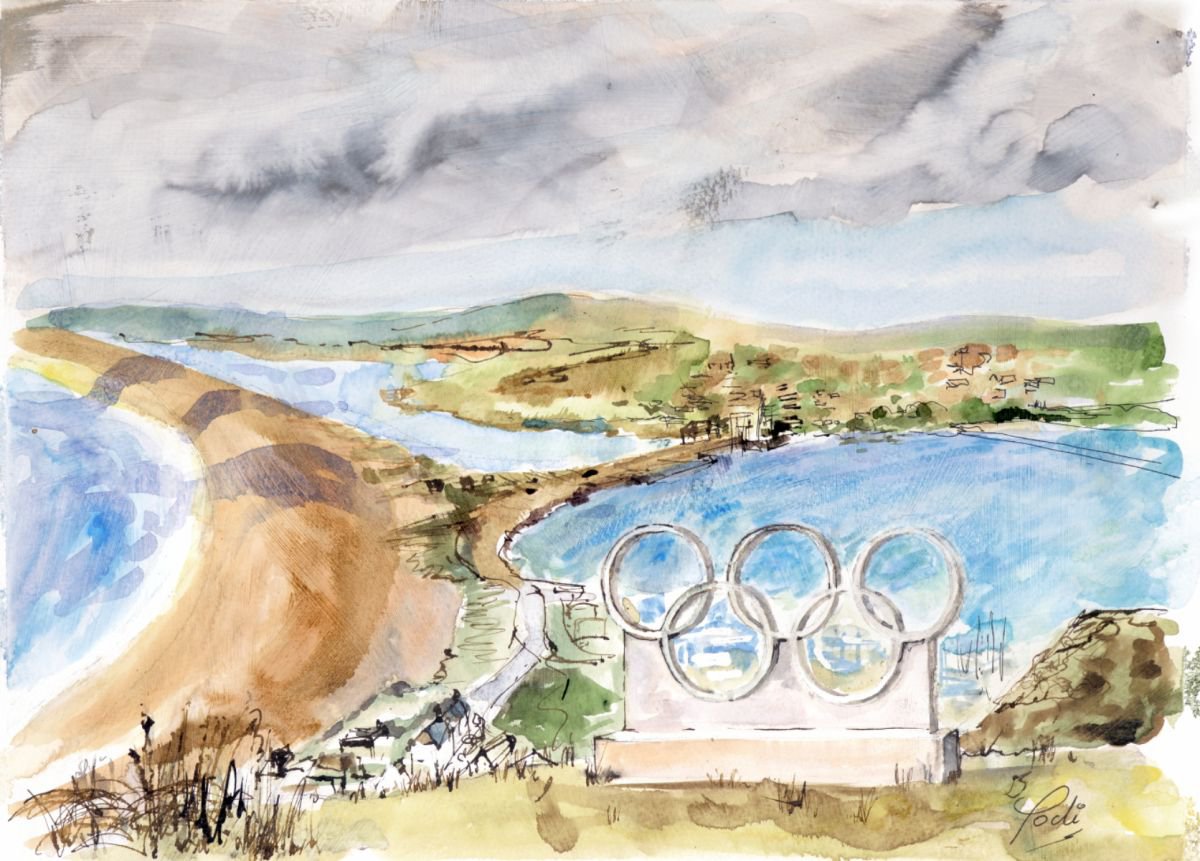 VIEW THROUGH THE OLYMPIC RINGS by Podi Lawrence
