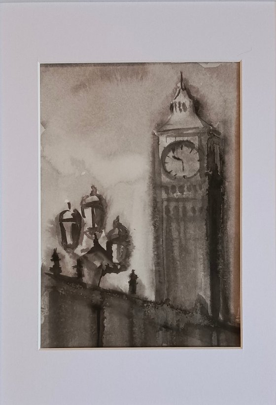 Ink Drawing London view