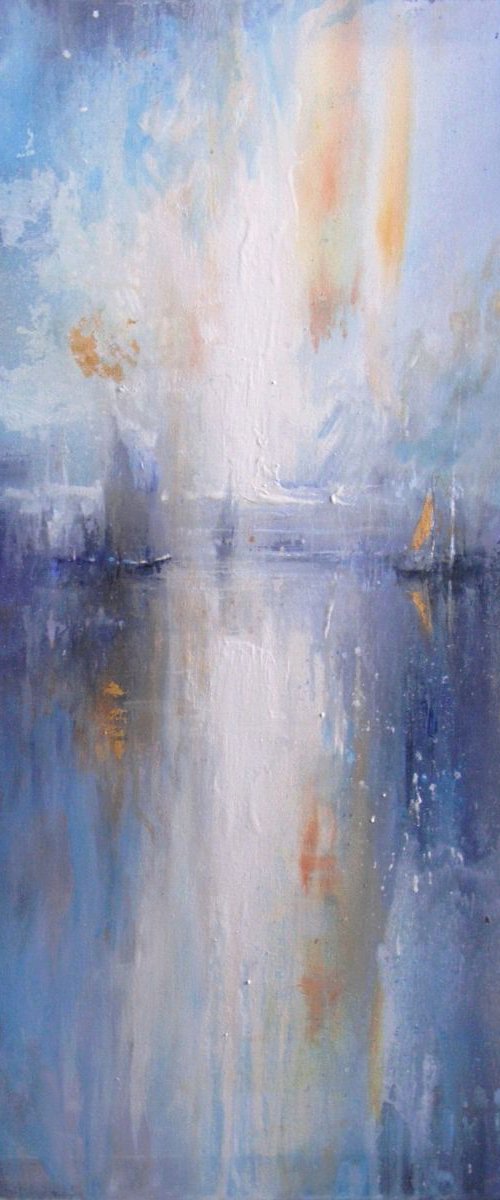 "Harbour of  destroyed dreams - Golden sail" by Ivan  Grozdanovski