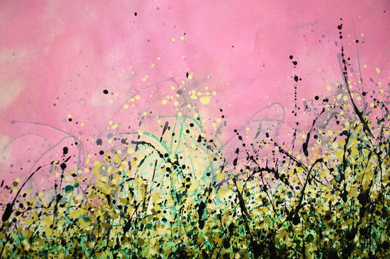 Silence In The Air #2 - Extra large original floral painting