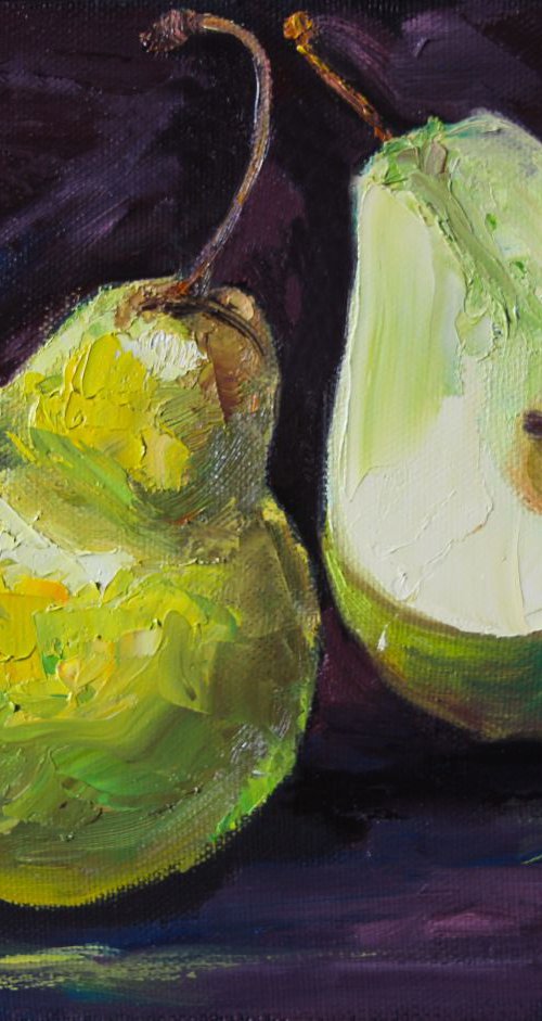 Green Pears by Irina Sergeyeva
