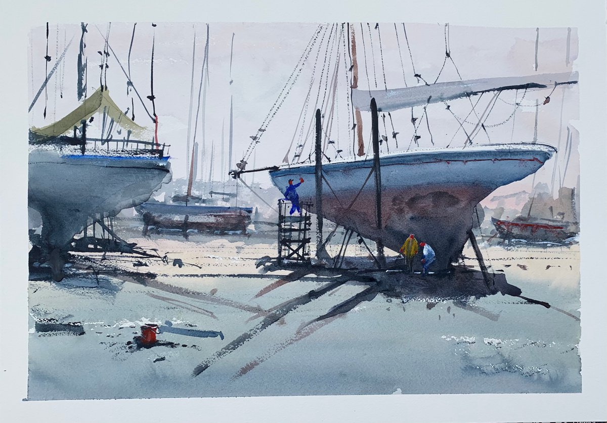 Boatyard by Paul Mitchell