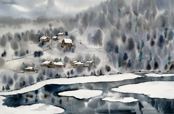 Winter Countryside landscape