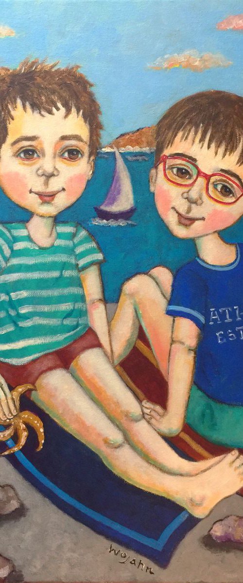 “Mes Enfants, sur la Plage” A Private Commission by Holly Wojahn